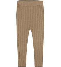 FUB Leggings - Rib - Strik - Camel Melange