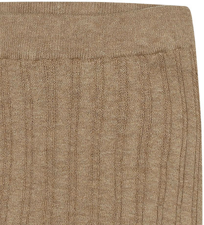 FUB Leggings - Rib - Strik - Camel Melange