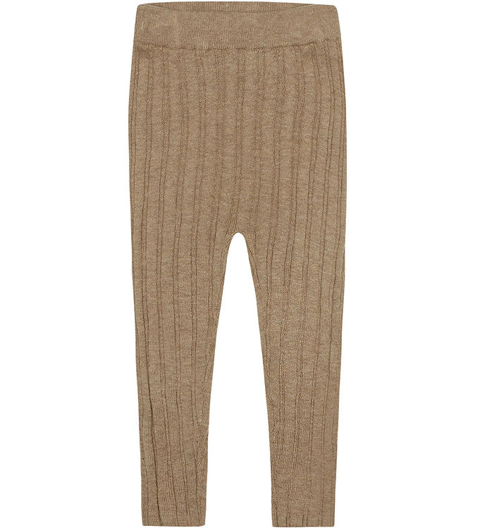FUB Leggings - Rib - Strik - Camel Melange