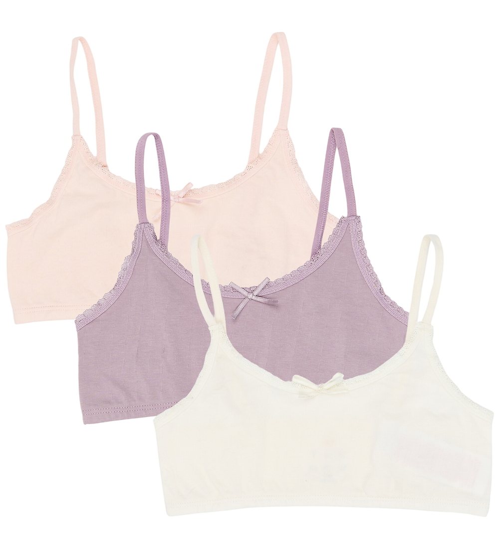 The New Tops - 3er-Pack - TnSuri - Weiß/Lila/Rosa - The New - 7-8 Jahre (122-128) - Tanktops