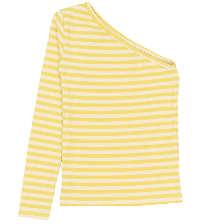 The New Top - TnMoore One Shoulder - Dusky Citron Striped
