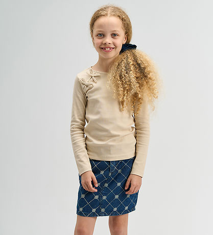 The New Bluse - Rib - TnSigga - Gardenia