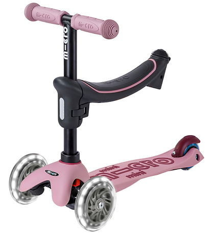 Micro Løbehjul - Mini2grow Deluse Magic LED 2.0 - Dusty Rose