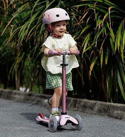 Micro Løbehjul - Mini2grow Deluse Magic LED 2.0 - Dusty Rose