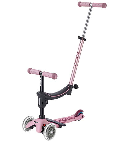 Micro Løbehjul - Mini2grow Deluse Magic LED 2.0 - Dusty Rose