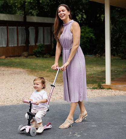 Micro Løbehjul - Mini Deluxe LED - Rock & Go - Dusty Rose