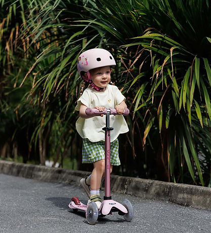 Micro Løbehjul - Mini Deluxe LED - Rock & Go - Dusty Rose