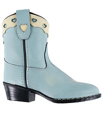 Copenhagen Colors Boots - Cowboy - Dusty Blue Leather