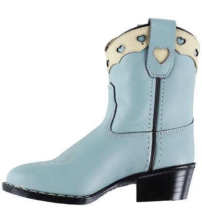 Copenhagen Colors Støvler - Cowboy - Dusty Blue Leather