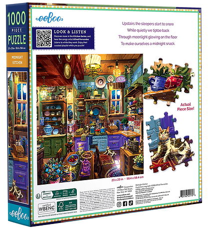 Eeboo Puslespil - 1000 Brikker - Midnight Kitchen