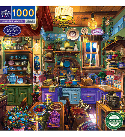 Eeboo Puslespil - 1000 Brikker - Midnight Kitchen