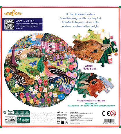 Eeboo Puslespil - 500 Brikker - Birds By The Sea