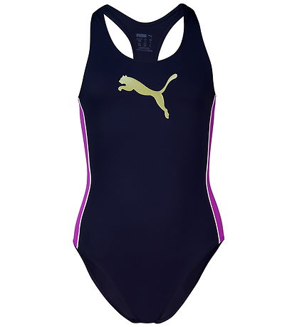 Puma Badeanzug - Navy/Elektrisch Orchid