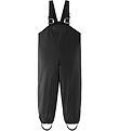 ima Regnbukser m. Seler - PU - Lammikko - Sort