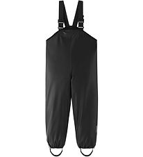 ima Regnbukser m. Seler - PU - Lammikko - Sort