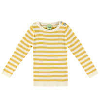 FUB Bluse - Strik - Rib - Ecru/Butter