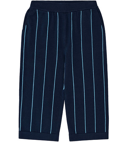 FUB Bukser - Dark Navy/Sea m. Striber