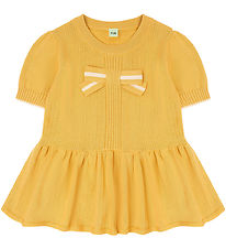 FUB T-shirt - Strik - Butter m. Sløjfe