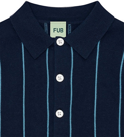FUB T-shirt - Strik - Dark Navy/Sea