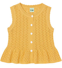 FUB Top - Strik - Butter m. Hulmønster