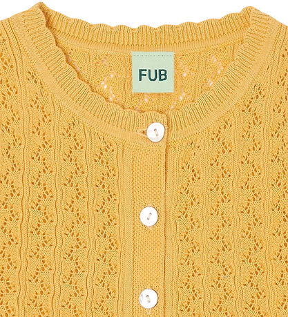 FUB Top - Strik - Butter m. Hulmønster