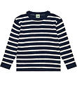FUB Bluse - Strik - Dark Navy/Ecrustribet