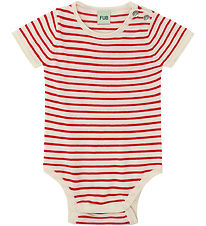 FUB Body k/æ - Strik - Ecru/Rød