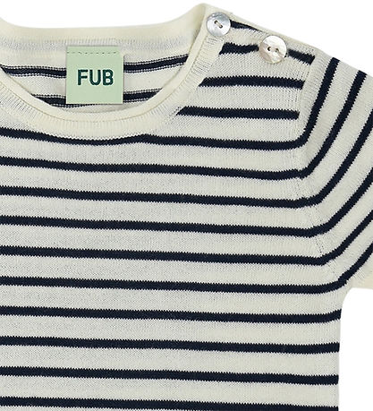 FUB Body k/æ - Strik - Ecru/Dark Navy