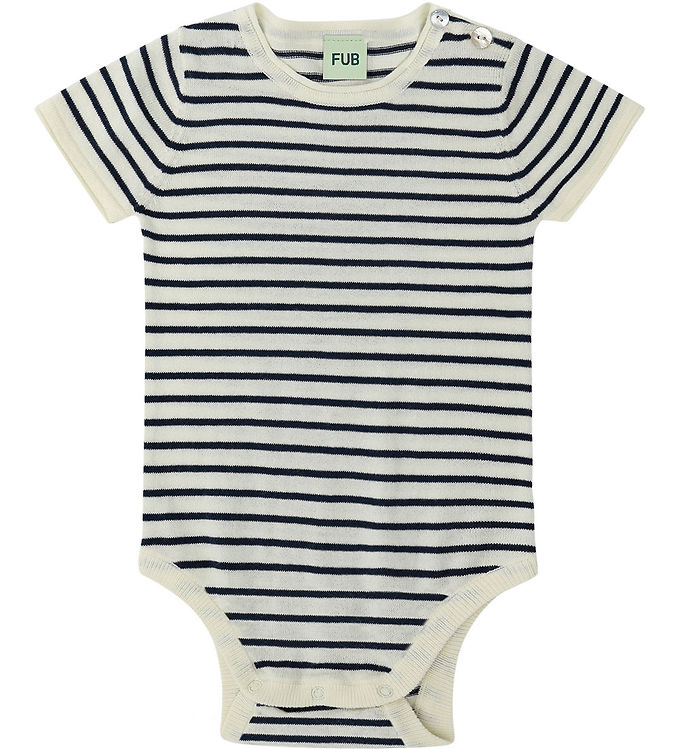 FUB Body k/æ - Strik - Ecru/Dark Navy