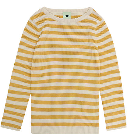 FUB Bluse - Rib - Ecru/Butter