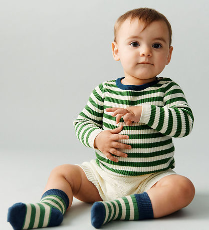 FUB Bluse - Rib - Ecru/ Pine