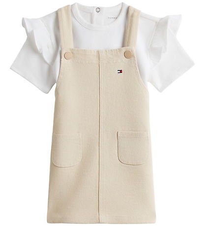 Tommy Hilfiger Kjole - Dungaree - Classic Beige