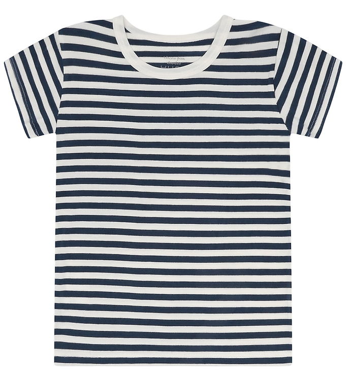 Hust and Claire T-shirt - Bambus - HCAustin - Blues m. Striber