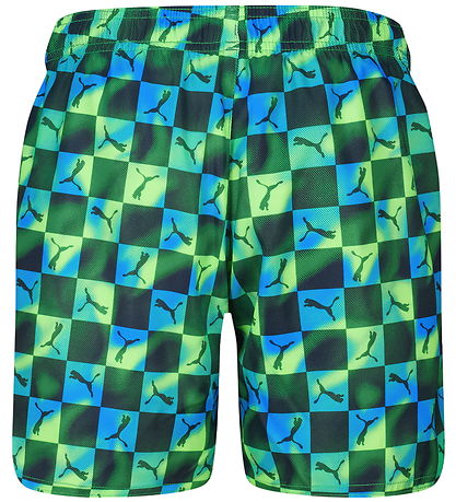 Puma Badeshorts - Grün/Blau/Lemon