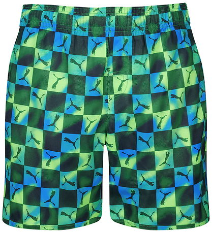 Puma Badeshorts - Grün/Blau/Lemon