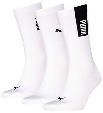 Puma Strømper - 3-pak - Hvid/Sort