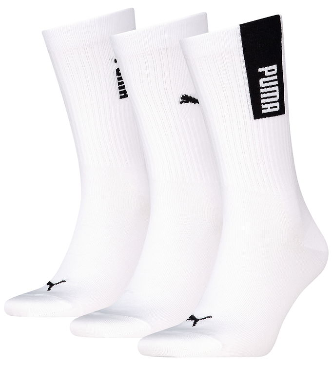 Puma Strømper - 3-pak - Hvid/Sort