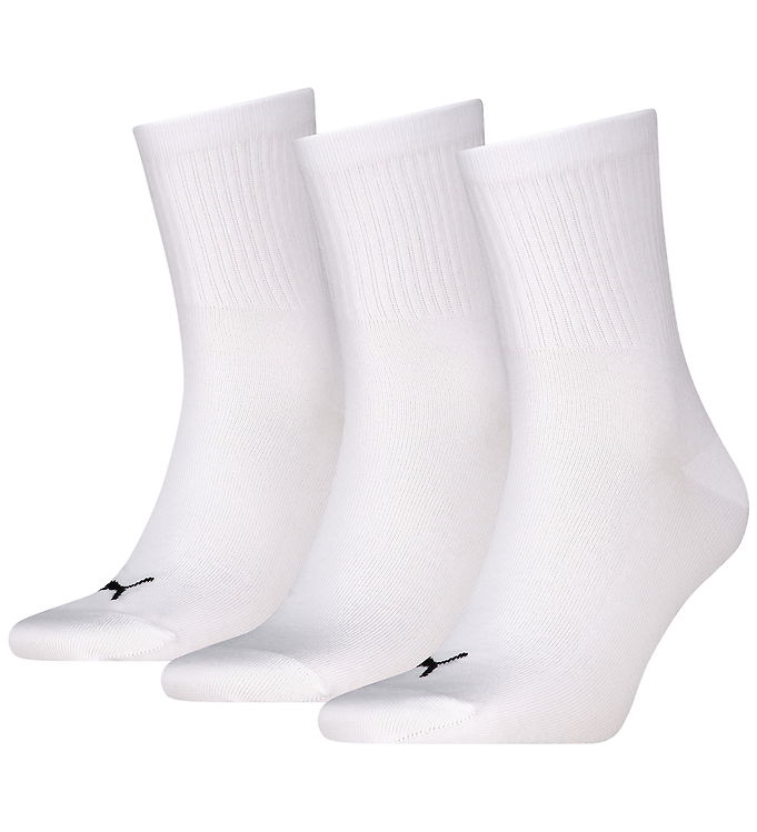 Puma Strømper - 3-pak - Hvid/Sort