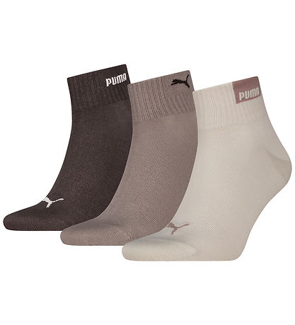 Puma Strømper - 3-pak - Neutral/Brun
