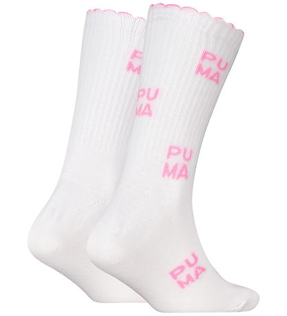 Puma Socken - 2er-Pack - Weiß/Pink