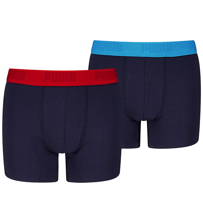 Puma Boxershorts - 2-pak - Navy/Red/Speed Blue