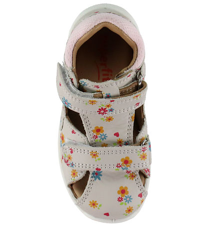 Superfit Sandaler - Bumblebee - Hvid m. Blomster