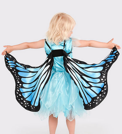 Den Goda Fen Udklædning - Sommerfuglevinger - Blå