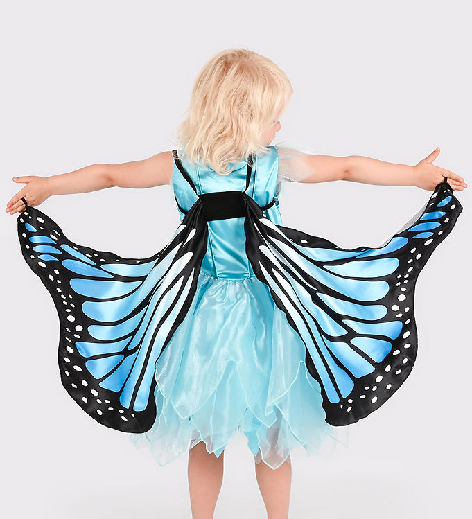 Den Goda Fen Udklædning - Sommerfuglevinger - Blå