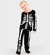 Den Goda Fen Udklædning - Skelet - Sort