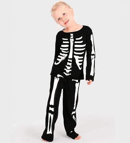 Den Goda Fen Udklædning - Skelet - Sort