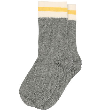 MP Strømper - Rib - Valde - Grey Melange