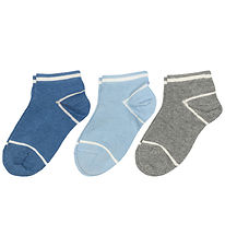 MP Ankelstrømper - 3-pak - Bo - Sneaker - Blue Multi