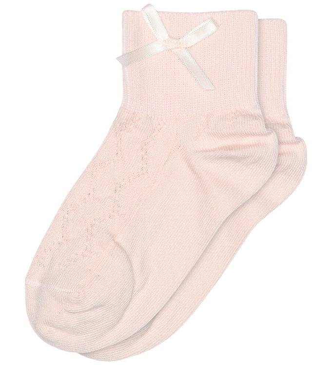 MP Strømper - Una - Cherry Blossom m. Hulmønster