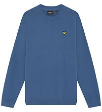 Lyle & Scott Bluse - Strik - Dark Cornflower